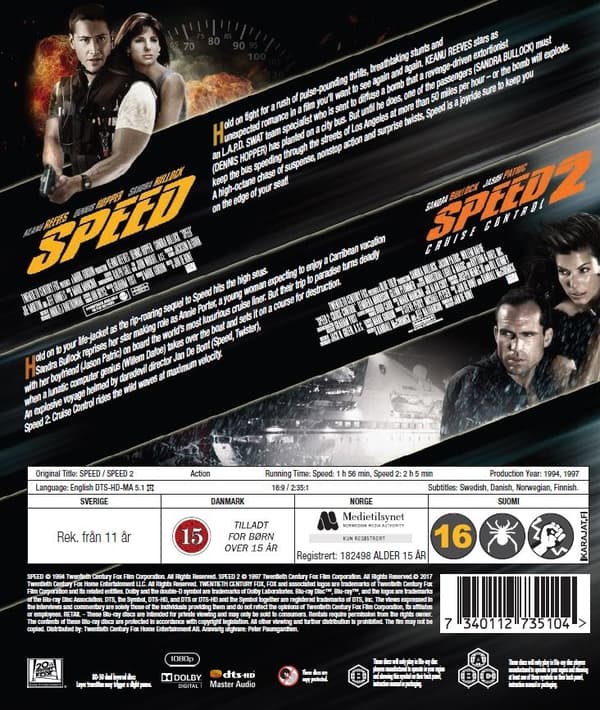 Speed 1-2 (Blu-ray)