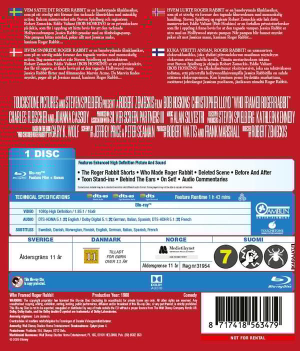 Who Framed Roger Rabbit (Blu-ray)