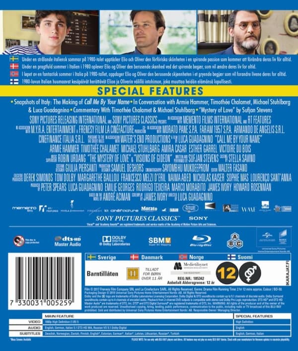 Call Me by Your Name (Blu-ray)