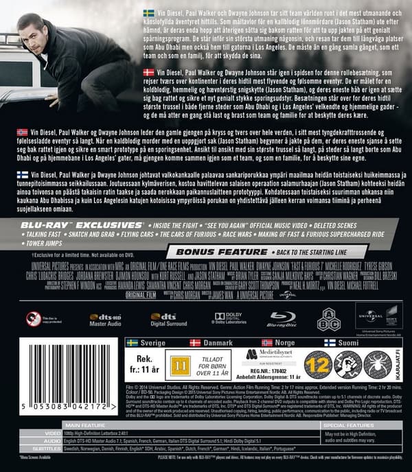 Fast & Furious 7 (Blu-ray)