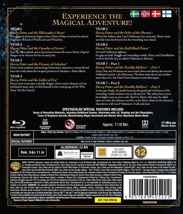 Harry Potter: Complete Box - 1-7 (Blu-ray) (8 disc)