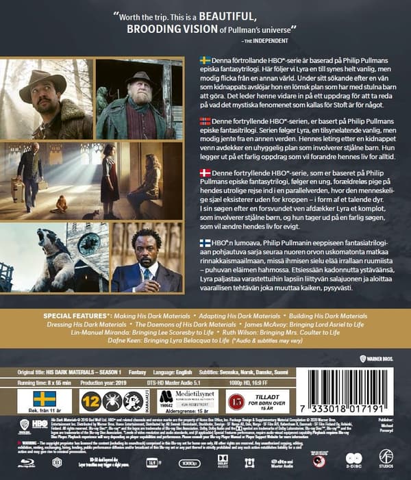 His Dark Materials - Kausi 1 (Blu-ray) (2 disc)