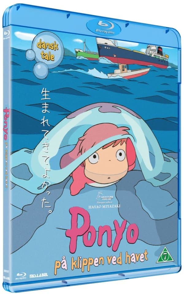 Ponyo På Klippen ved Havet (Blu-ray)