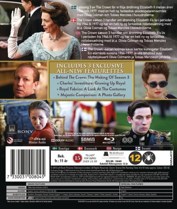 The Crown - Sæson 3 (Blu-ray) (4 disc)