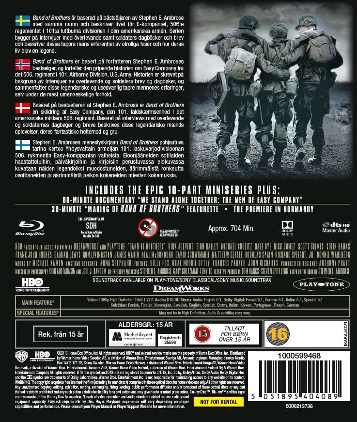 Band of Brothers (Bluray) (6 disc) CDON