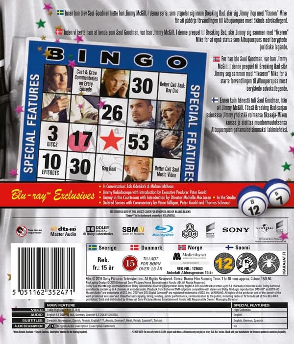 Better Call Saul - Säsong 1 (Blu-ray) (3 disc)