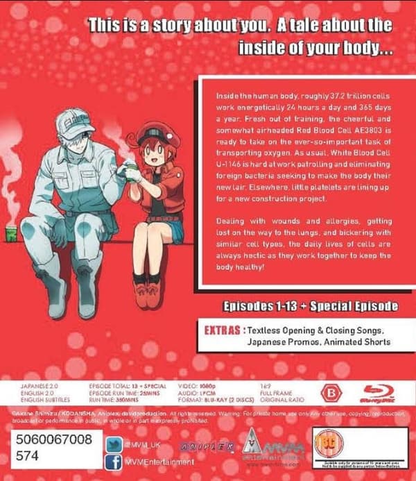 Cells at Work! (Blu-ray) (2 disc) (Import)