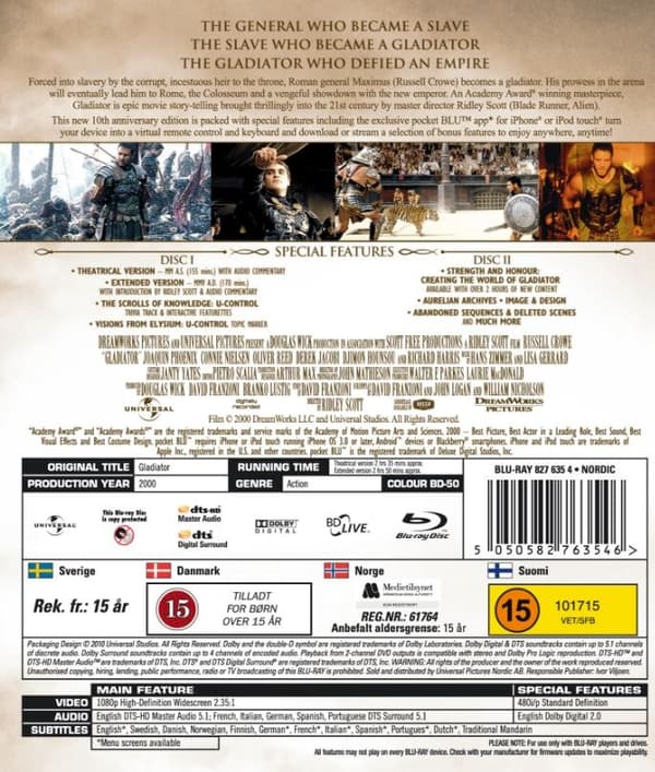Gladiator - 10th Anniversary Edition (Blu-ray)