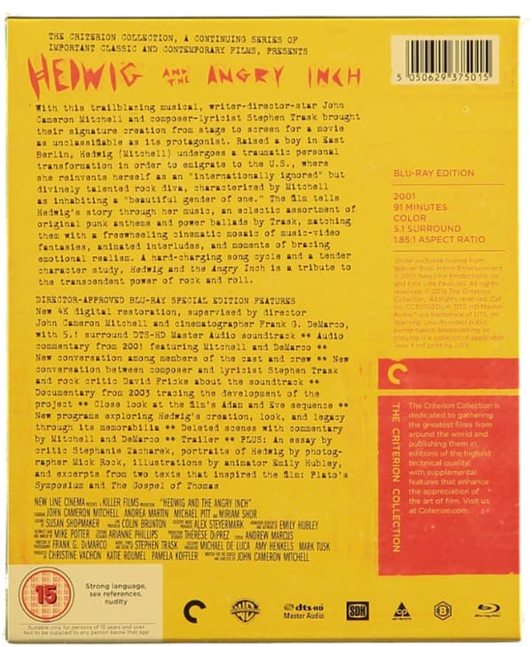 Hedwig and the Angry Inch - The Criterion Collection (Blu-ray) (Import)