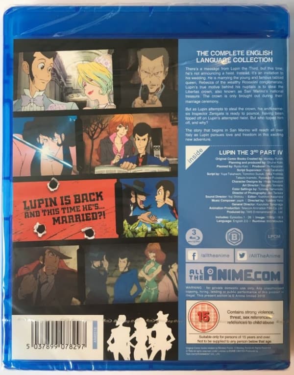Lupin the 3rd: Part IV (Blu-ray) (3 disc) (Import)