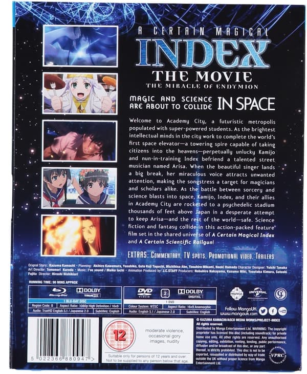 A Certain Magical Index - The Movie: The Miracle of Endymion (Blu-ray+DVD) (2 disc)