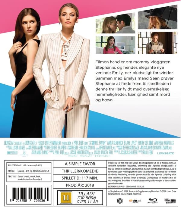 A Simple Favor (Blu-ray)
