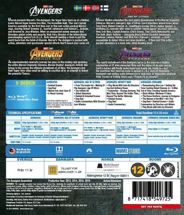Avengers 1-4 (Blu-ray)