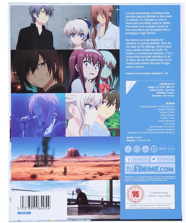 Charlotte: Part 2 (Blu-ray+DVD) (2 disc) (import)