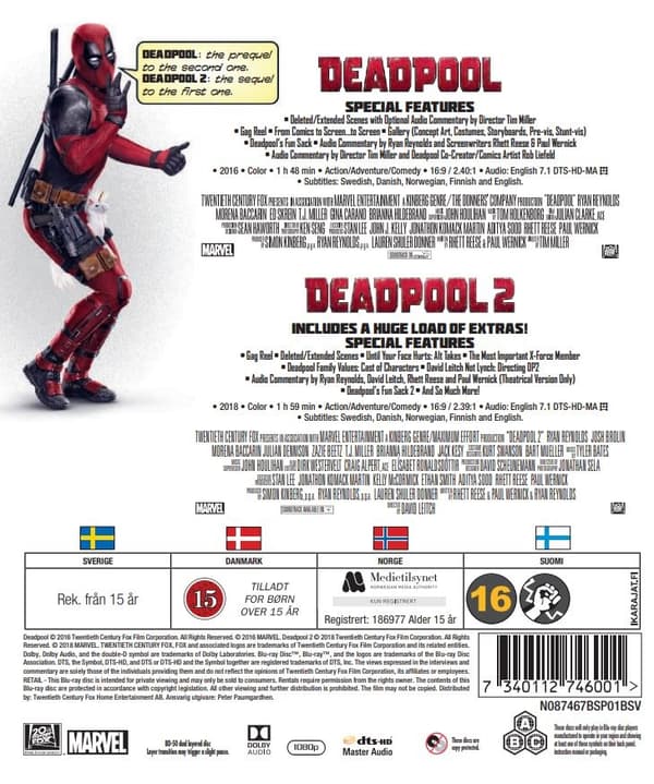 Deadpool 1+2 (Blu-ray)