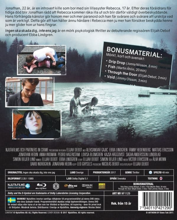 Ingen ska skada dig, inte ens jag (Blu-ray)