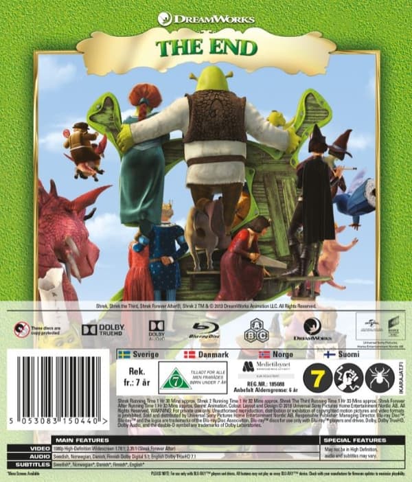Shrek 1-4 (Blu-ray) (4 disc)