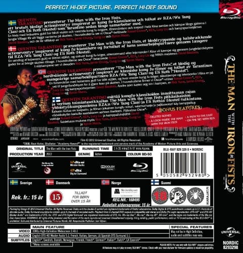 The Man With The Iron Fists (Blu-ray)