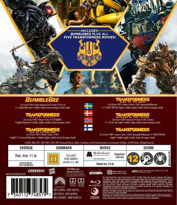 Transformers 1-5 & Bumblebee: 6-Movie Collection (Blu-ray)