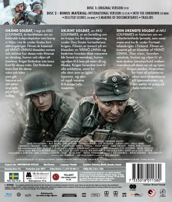 Okänd soldat (Blu-ray) (2 disc)