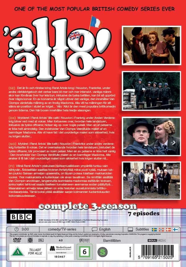 Allo Allo - Season 3 (2 disc)
