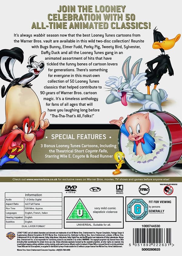 Best of Warner Bros.: 50 Cartoon Collection - Looney Tunes (2 disc) (Import)