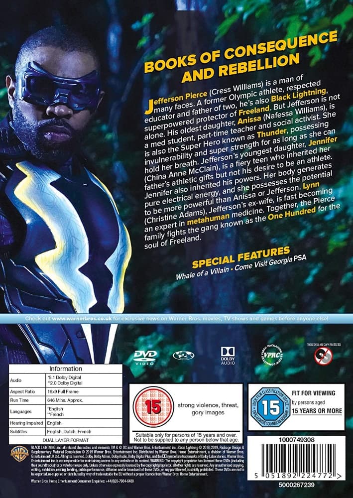 Black Lightning Season 2 3 Disc Import Cdon