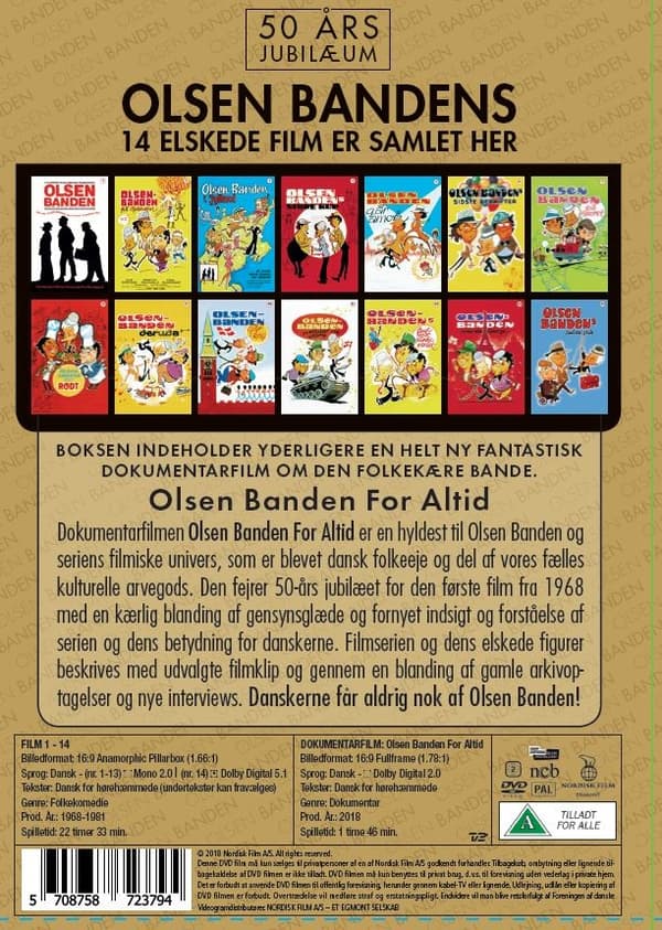 Olsen Banden - 50 års Jubilæumsboks (15 disc)