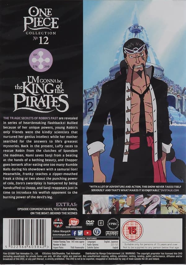 One Piece: Collection 12 (Uncut) (4 disc) (import)