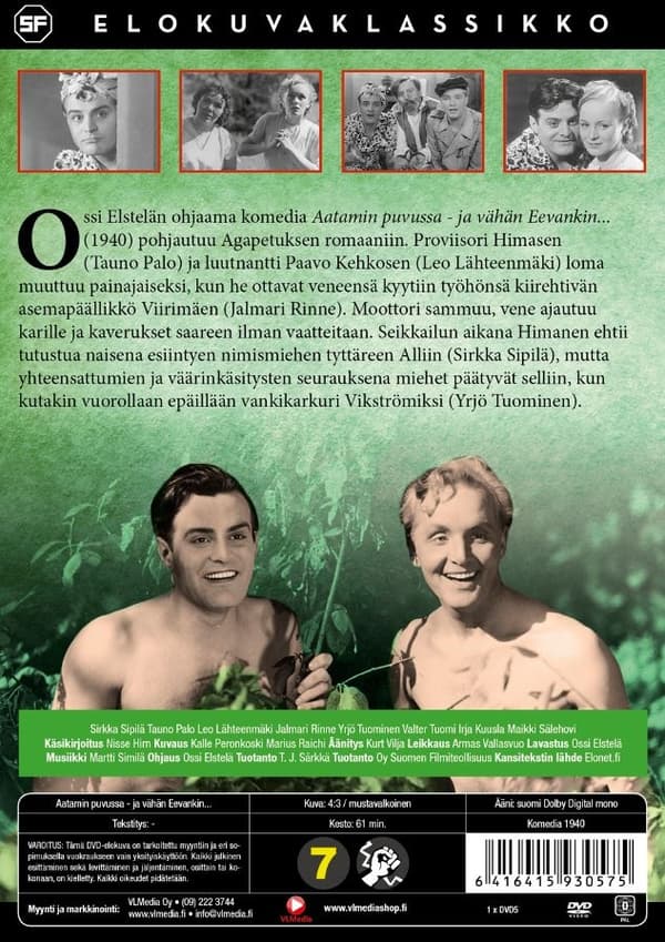 Aatamin puvussa ja vähän Eevankin