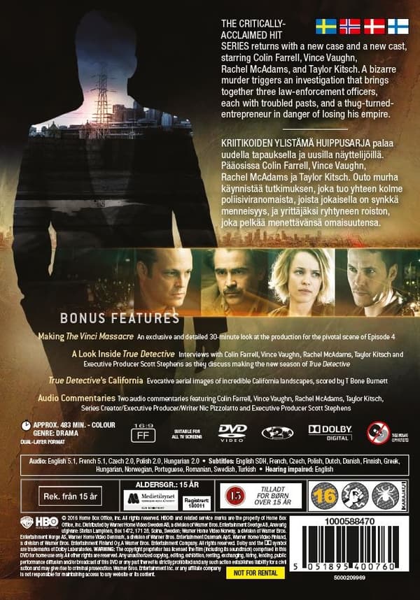 True Detective - Kausi 2 (3 disc)
