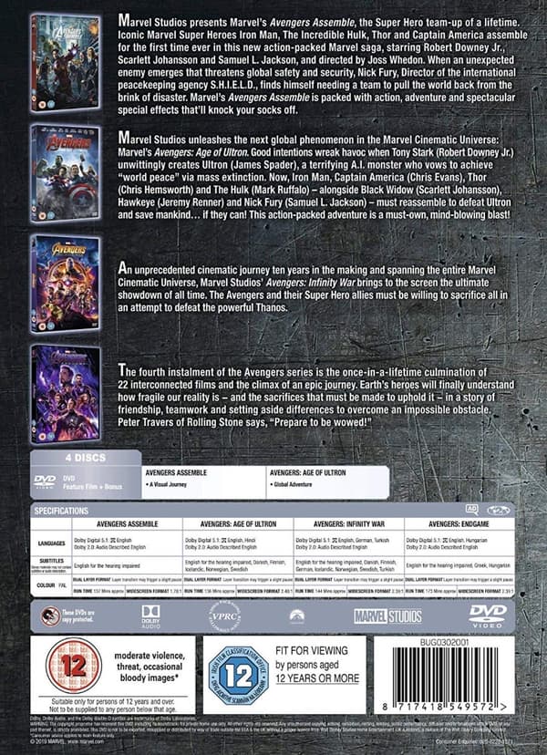 Avengers 1-4 (4 disc) (Import)
