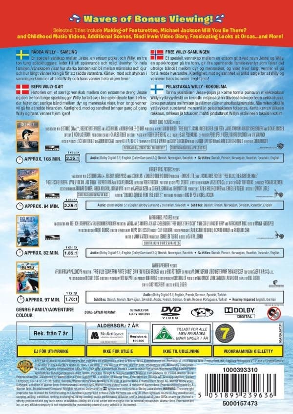 Free Willy - The Collection (4 disc)