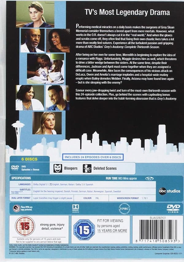 Grey's Anatomy - Season 13 (6 disc) (Import)
