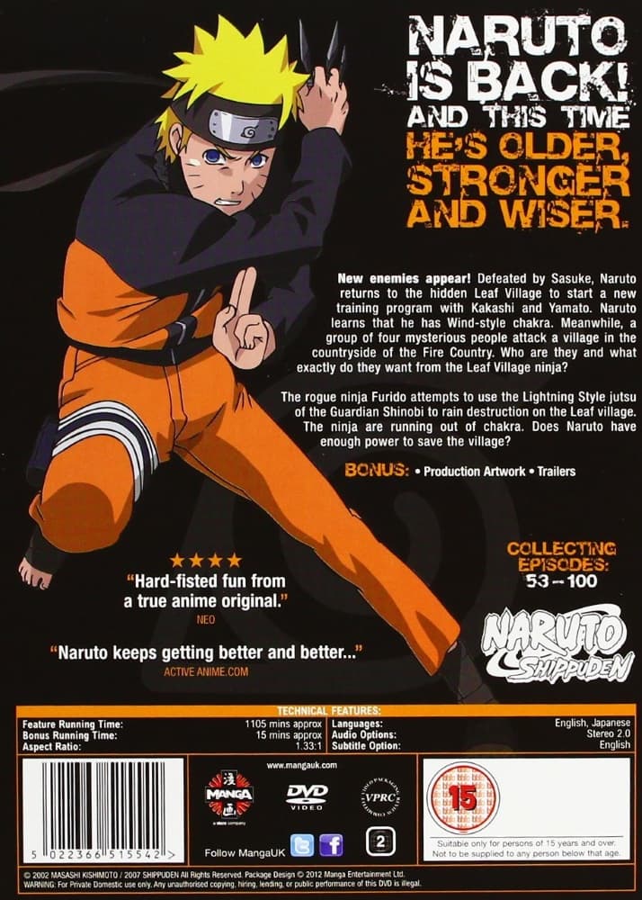 Naruto Shippuden Complete Series 2 8 Disc Import Cdon Naruto Shippuden Complete Series 2 8 Disc Import Cdon