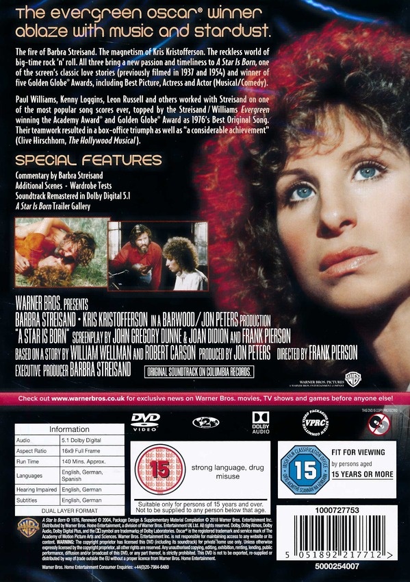 A Star Is Born 1976 Dvd