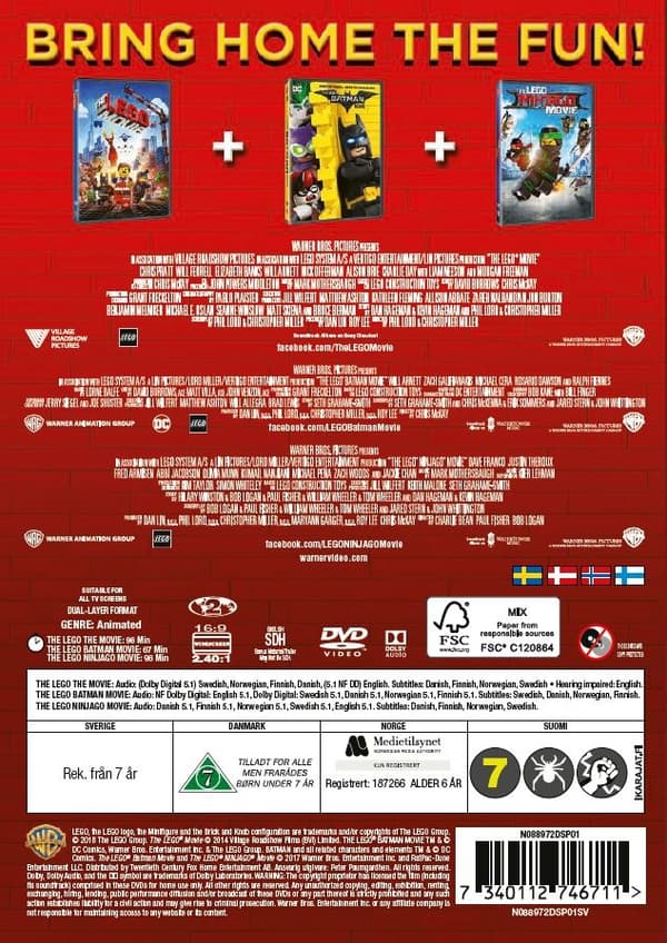 LEGO: The Movies (3 disc)