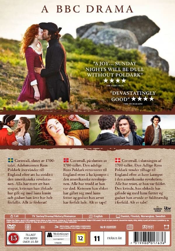 Poldark - Sesong 1 (3 disc)