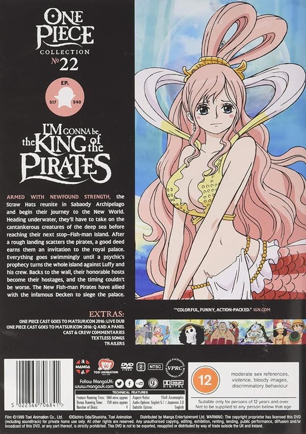 One Piece: Collection 22 (Uncut) (4 disc) (Import)