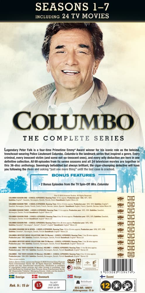 Columbo Season 1-7 (36 disc)
