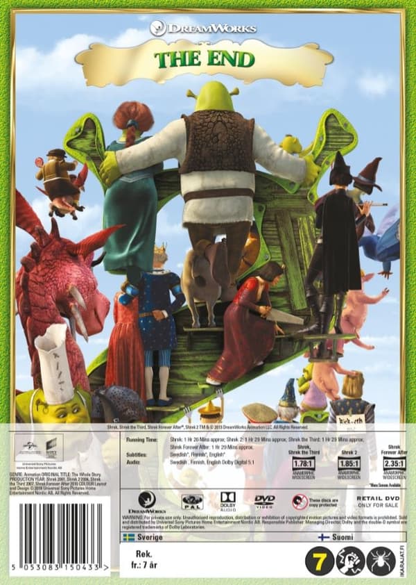 Shrek 1-4 (4 disc)