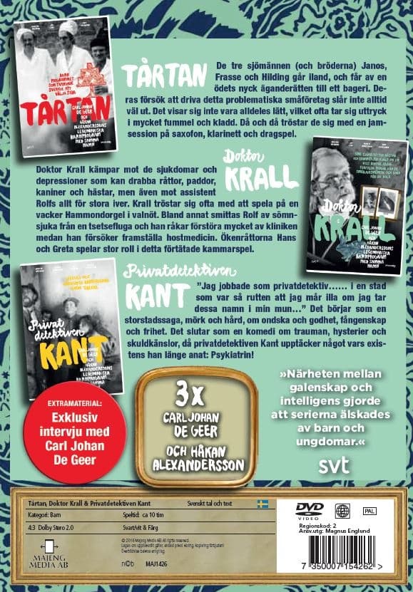 Tårtan, Dr Krall & Privatdetektiven Kant (4 disc)