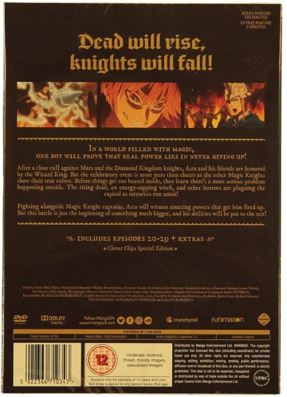 Black Clover - Season 1: Part 3 (2 disc) (Import)