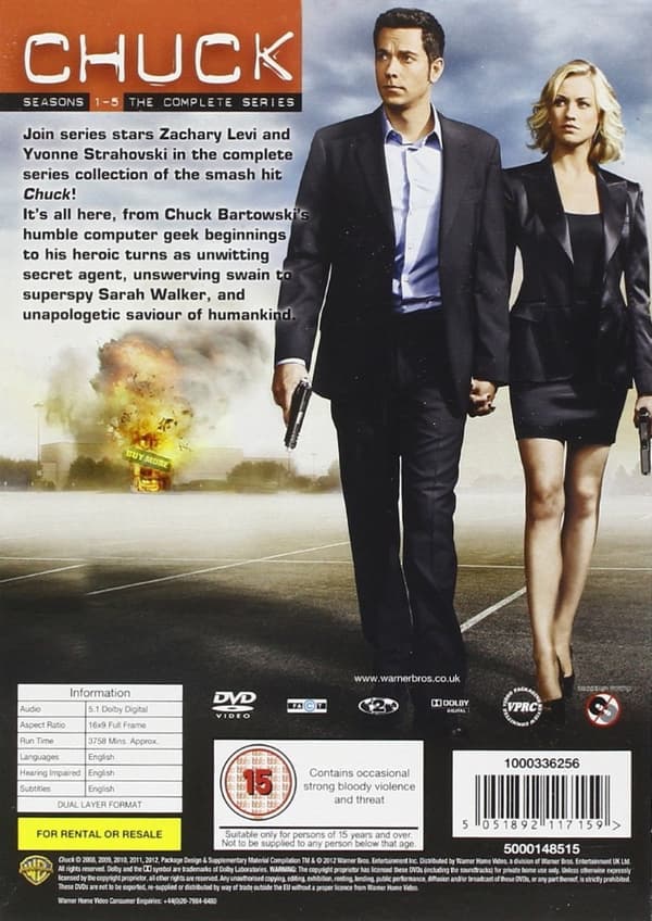 Chuck: Complete Box - Season 1-5 (23 disc) (Import)