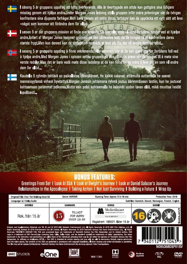 Fear the Walking Dead - Säsong 5 (5 disc)