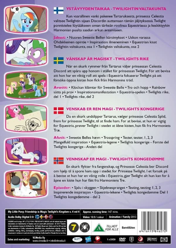 My Little Pony - Ystävyyden taikaa - Twilight´s kingdom s. 4 vol 4