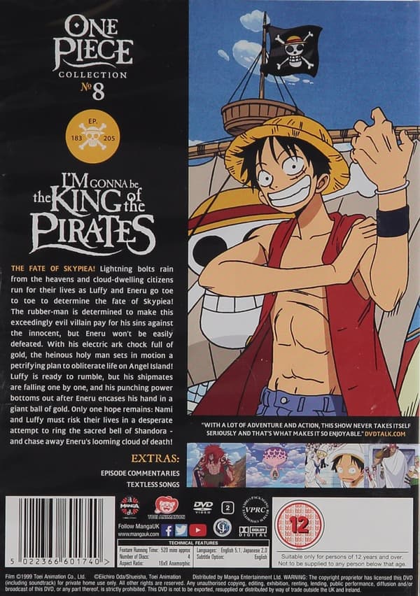 One Piece Collection 8 4 Disc Import Cdon