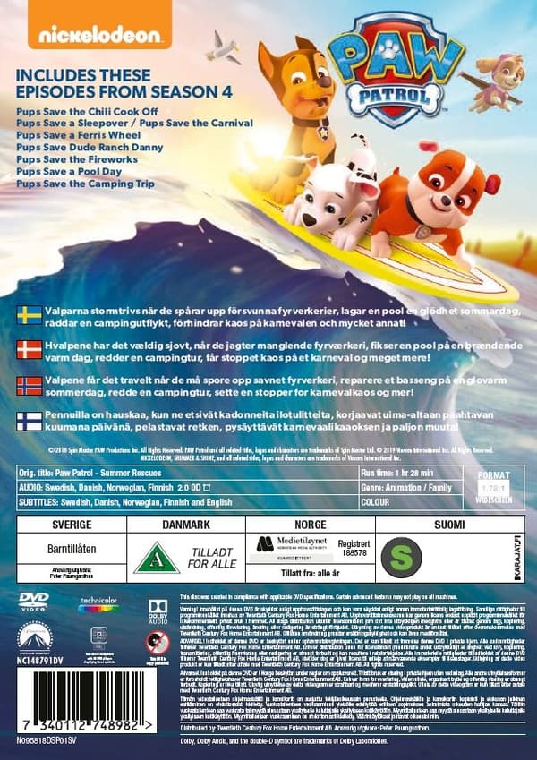 Paw Patrol - Summer Rescue