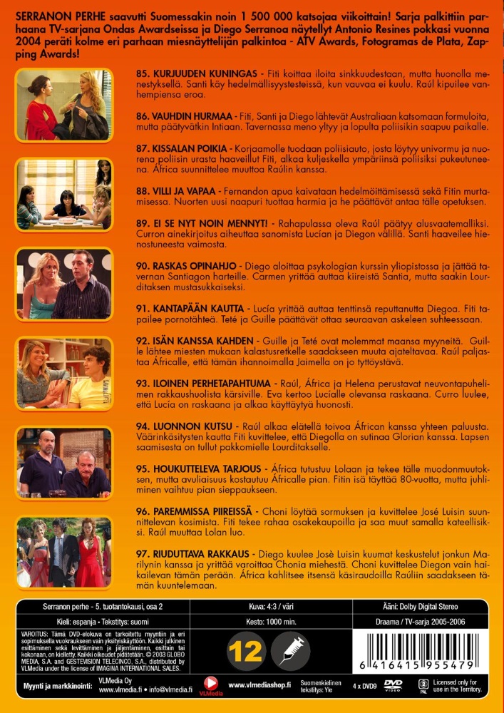 Serranon perhe - Kausi 5 Vol: 2 (4 disc)