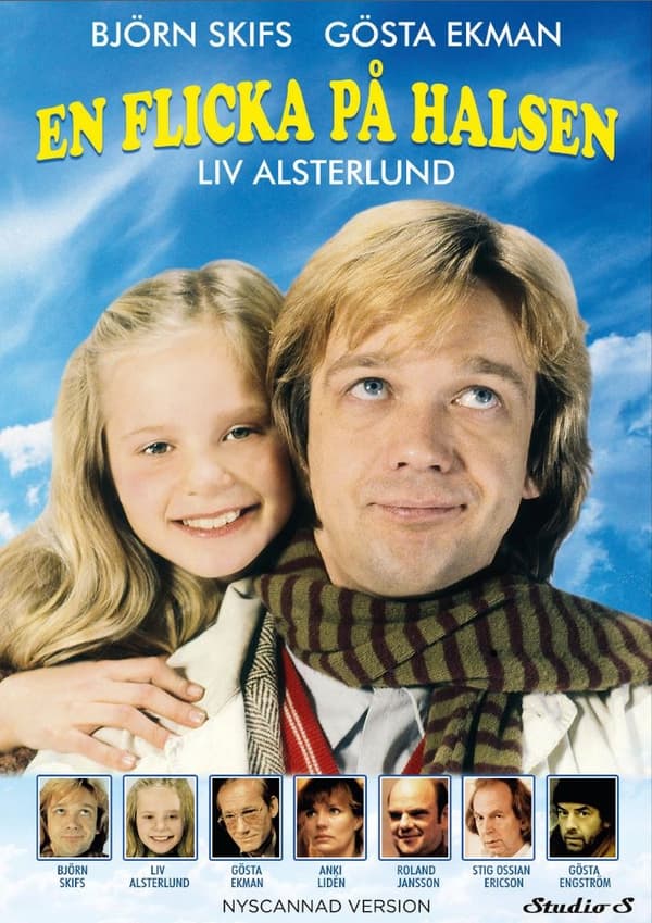 En flicka på halsen